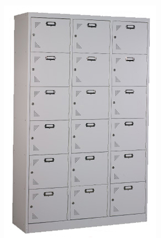 18 Compartments Steel Locker