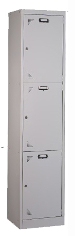 3 Compartments Steel Locker