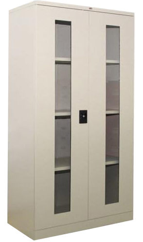 Full Height Glass Swing Door Cupboard